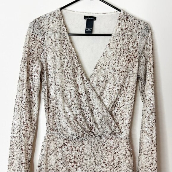 Victoria's Secret Moda Mini Dress Sequins Long sleeve Snake print Y2k 00s XS - Picture 6 of 16